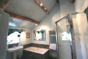 First floor bathroom, Whiteley Royd Farm, Hebden Bridge