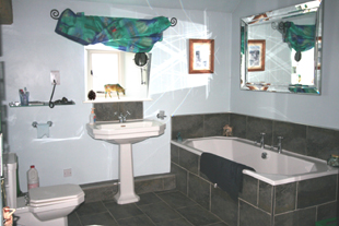 First floor bathroom, Whiteley Royd Farm, Hebden Bridge