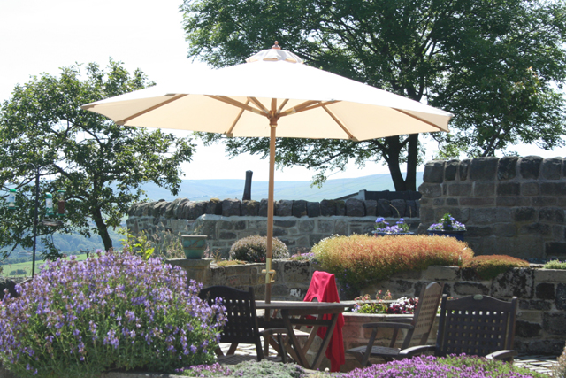 The garden, Whiteley Royd Farm, Hebden Bridge