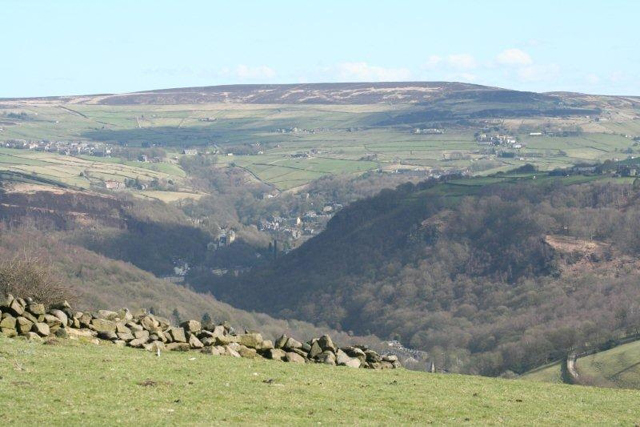 View of Hebden Bridge from Whiteley Royd Farm, Hebden Bridge